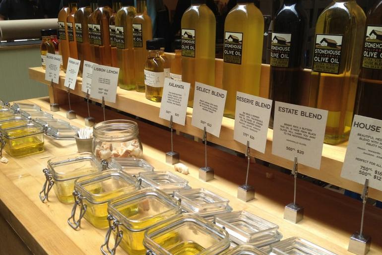 San Francisco Ferry Building Olive Oil Tasting