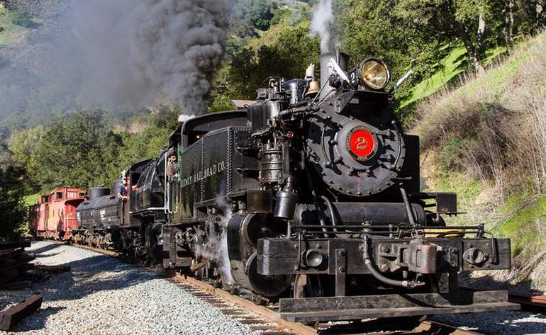 Niles Canyon Railroad Steam Train