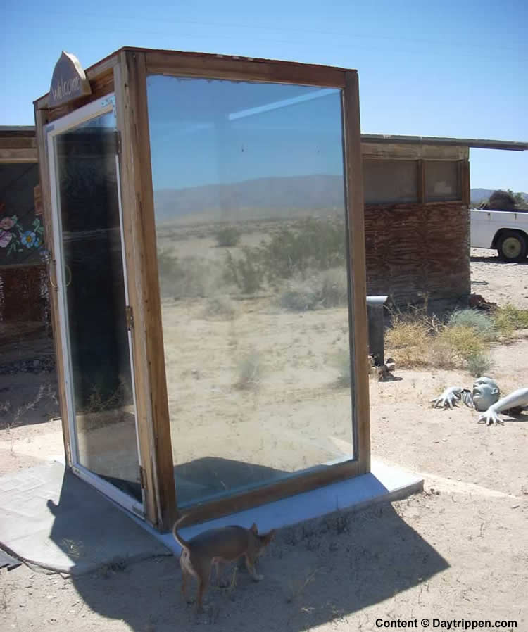 Glass Outhouse 29 Palms California