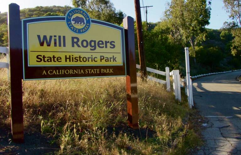 Will Rogers State Historic Park Entrance