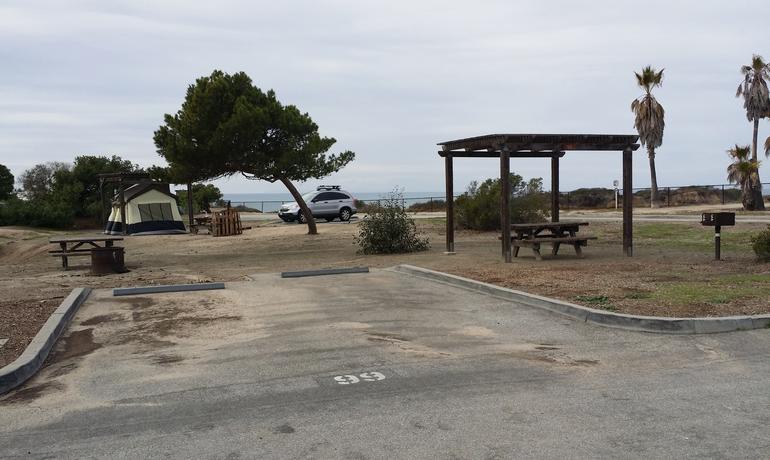 San Clemente State Beach Campground Tent site