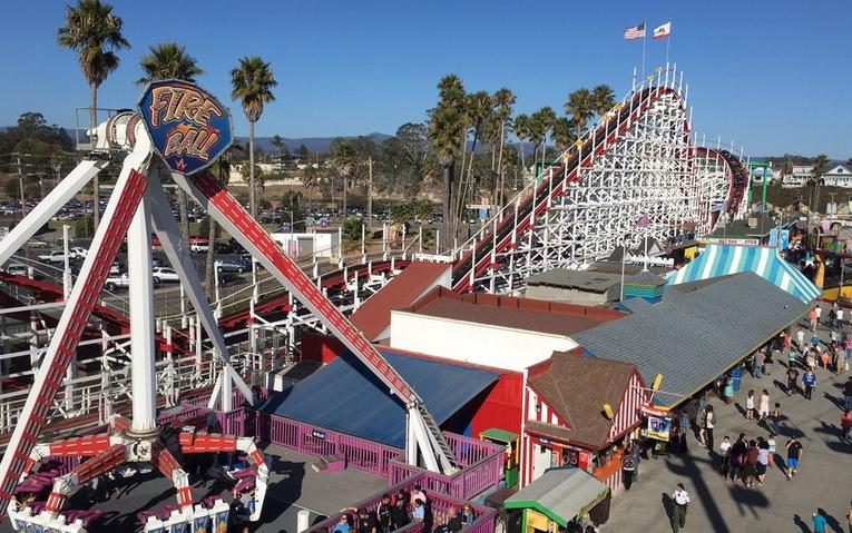 Santa Cruz Beach Boardwalk Old Fashioned Seaside Amusement Park