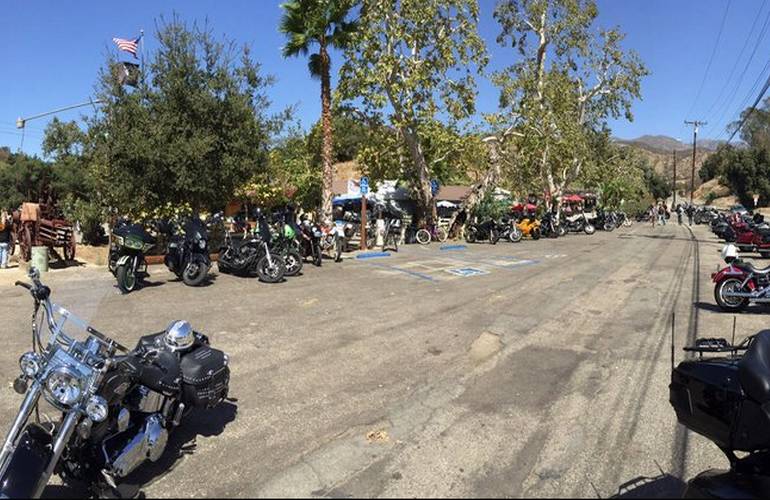 Weekend crowd at Cooks Corner Orange County