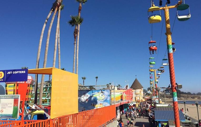 boardwalk beach cruz santa seaside park amusement