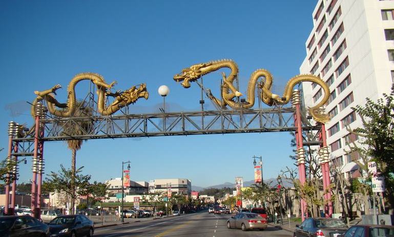 Chinatown Los Angeles Golden Dragon Gateway
