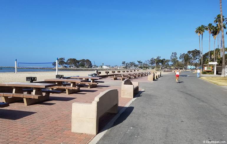 Beachfront Picnic Tables