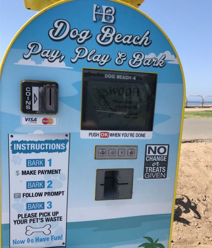 Huntington Dog Beach Parking Meter