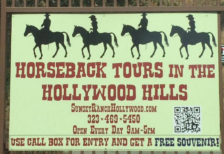 Sunset Ranch Hollywood Entrance Sign