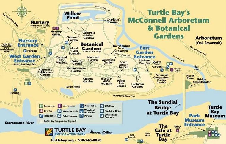 Turtle Bay Exploration Park Map