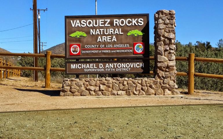 Vasquez Rocks Natural Area Entrance