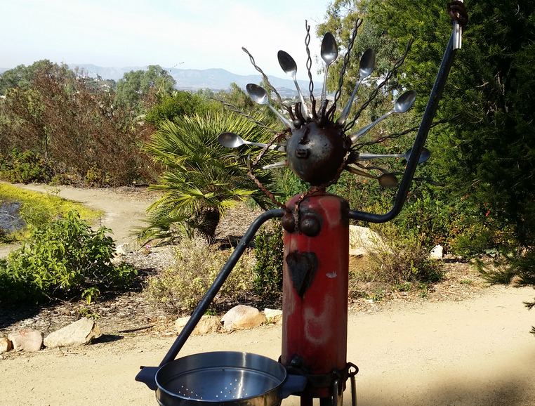 Human Sundial by Anne Little Alta Vista Gardens