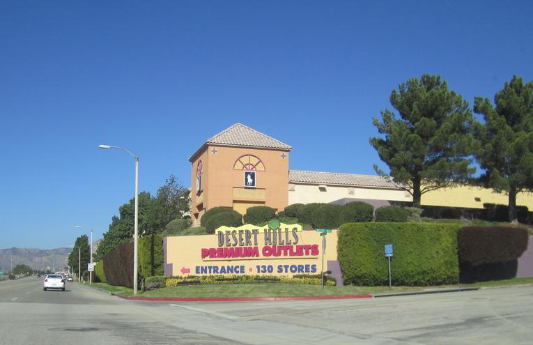 Entrance to the Outlet Mall