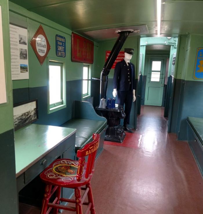 Lomita Railroad Museum Caboose Interior