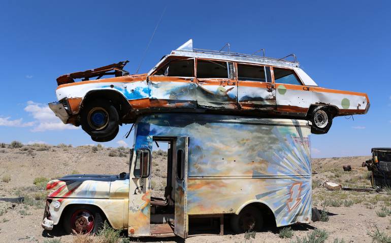 Discover the Hidden Gem Junk Car Forest in Goldfield Nevada