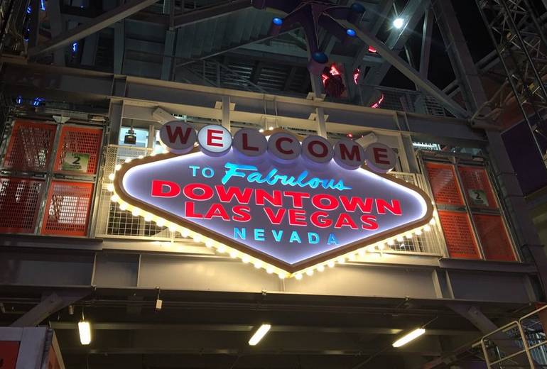 Fremont Street Experience Welcome to Downtown Las Vegas Sign