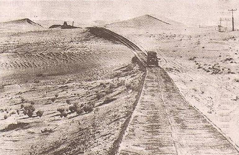Historic Photo Old Plank Road Imperial Sand Dunes