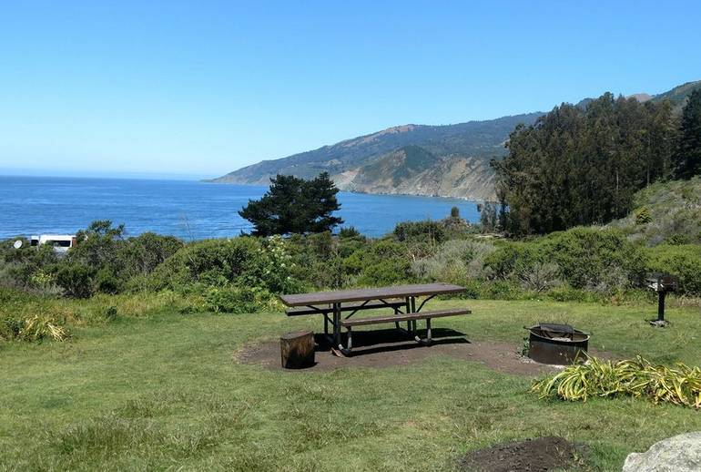 camping sites california coast - oceanfront rv parks in california