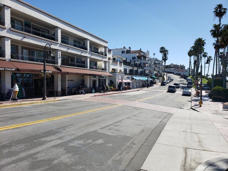 Shops adjacent to the San Clemente Pier