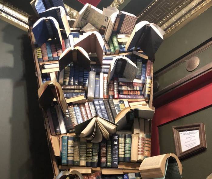 Last Bookstore Downtown Los Angeles Flying Books Art