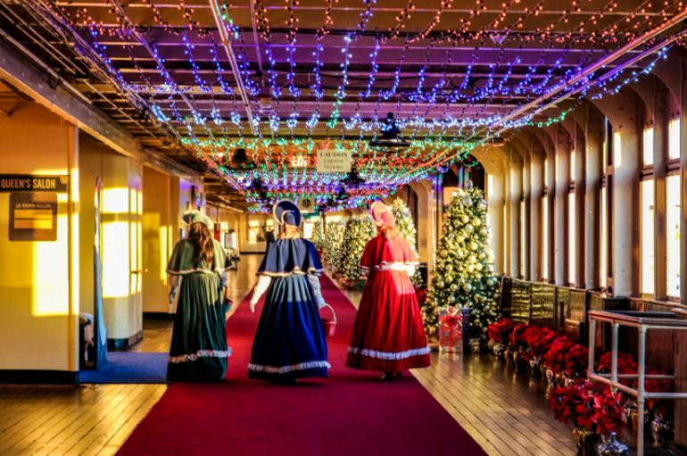 Queen Mary Christmas Long Beach