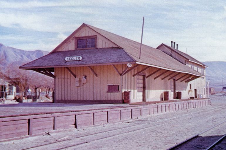 Keeler Train Depot Carson and Colorado Railroad 1958