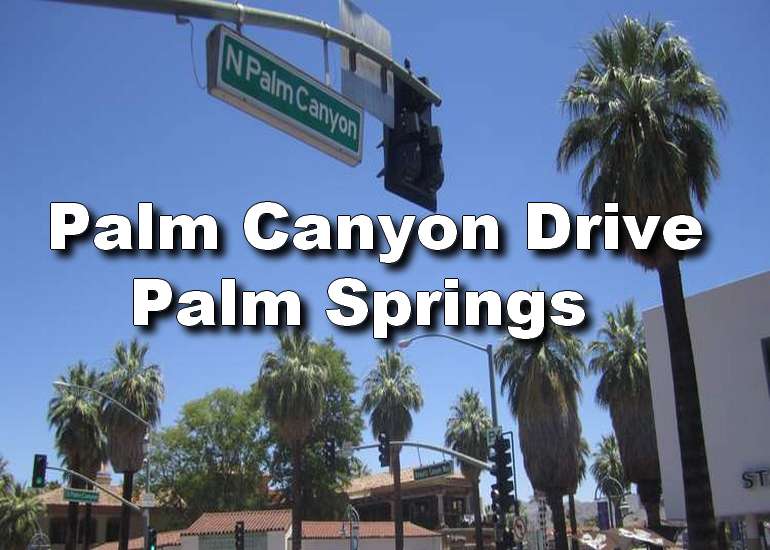 Palm Canyon Drive Downtown Palm Springs