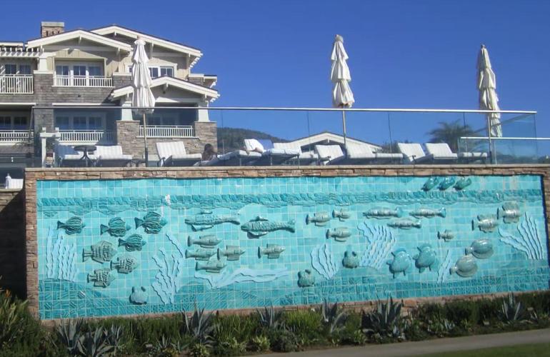 Fish Swimming Mural